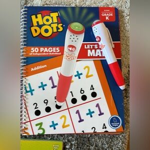 Hot dots math book